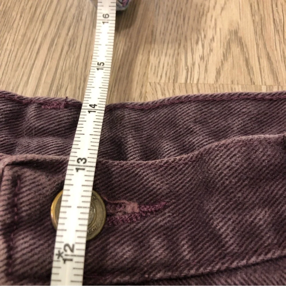 Vintage 90s Wrangler For Women High Rise Mom Jeans 14x32 Dark Purple‎ Plum